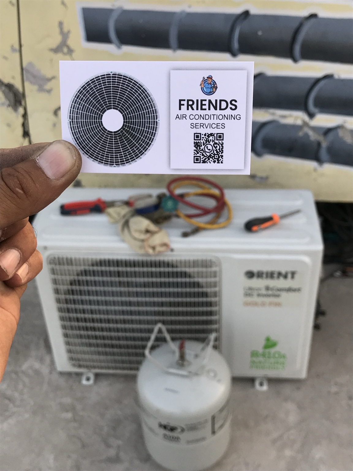 AC maintenance work